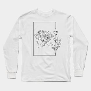 Aries Horoscope Zodiac Sign Long Sleeve T-Shirt